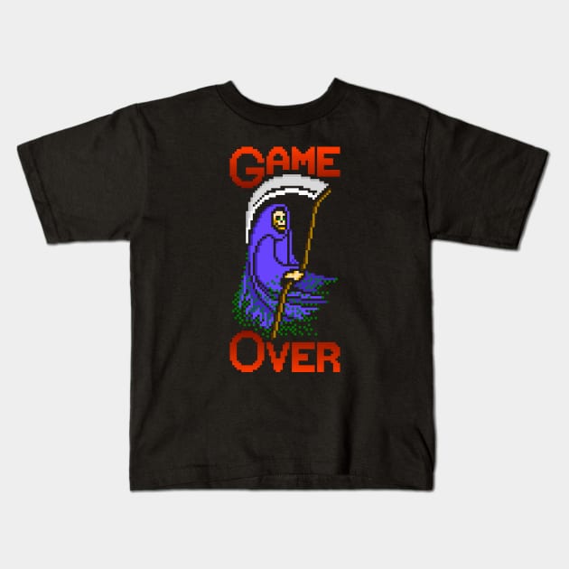 Game Over Kids T-Shirt by mjcptees